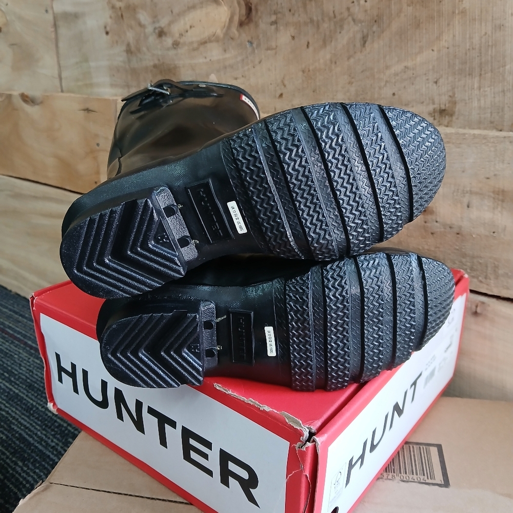 New Hunter original big kids rain boots 💦 1 B / 2 G - Picture 6 of 7